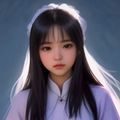 j9平台游戏内容总监张雅琪，女性，时尚休闲装，活力充沛，游戏主题办公室背景